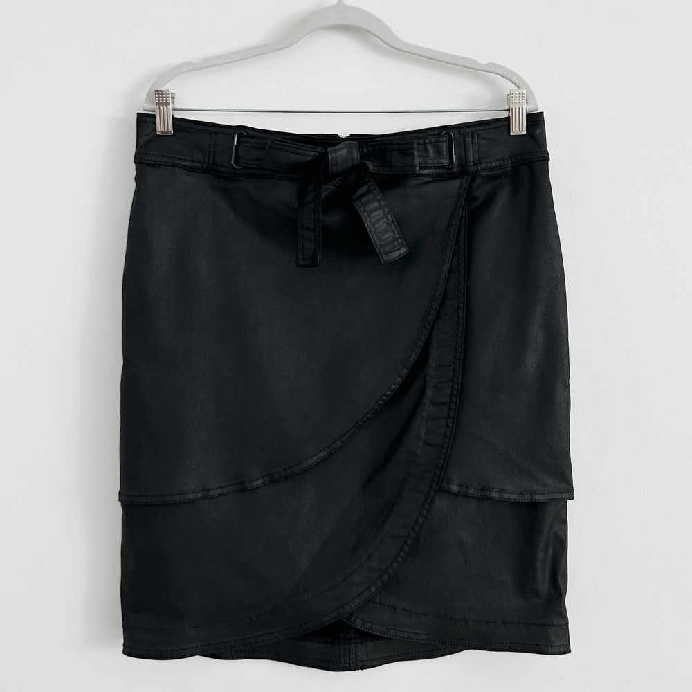 White House Black Market Charcoal Wrap Pencil Skirt